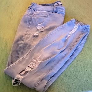 3/$15 Midrise Refuge Destructed Jeggings sz 14